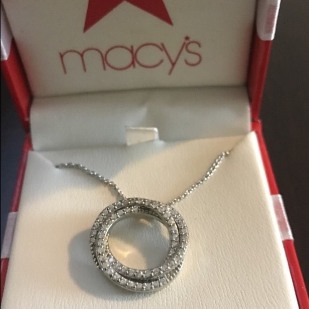 Genuine diamond necklace new